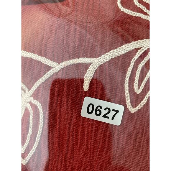 CATHERINES 2X Boho Embroidery Top Blouse Floral Fairy Artsy Flowy Flutter Sleeve - Picture 11 of 11